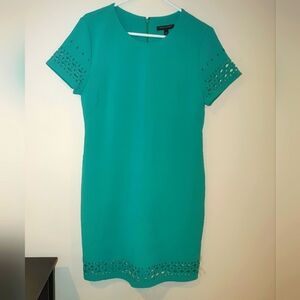 Banana Republic Elegant Teal Dress with Cutout Details, Size 12